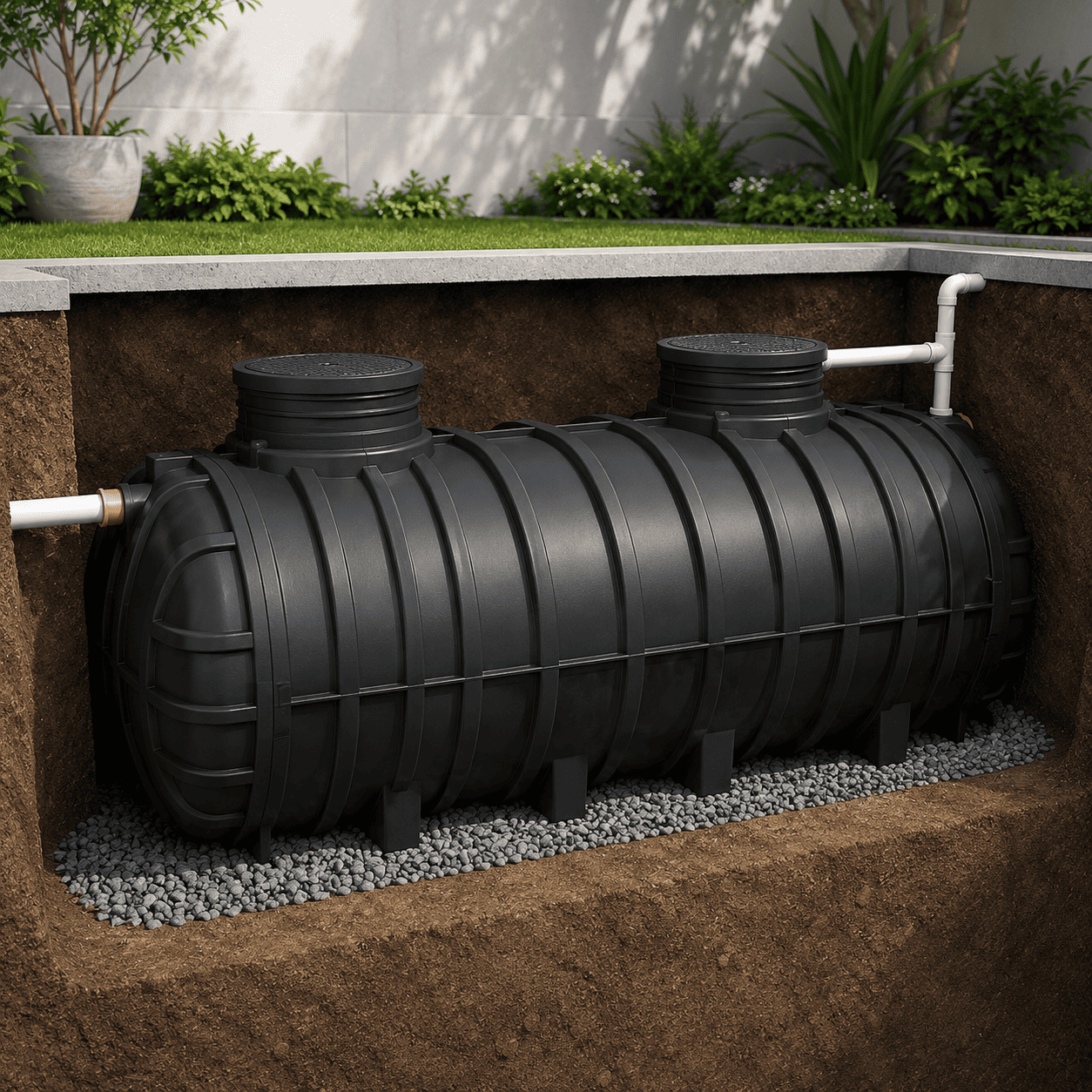 Water tanks and utility fittings